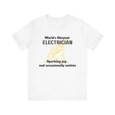 Funny Electrician T-Shirt, Gift for Electricians, Work Apparel, Humor Tee, Electrician Shirt, Job Celebration Tee