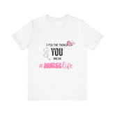 Nurse Life Tee with Stethoscope and Heart Graphic