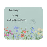 Mouse Pad: Flowers and Bee Design - Don't Forget to Stop and Smell the Flowers