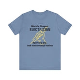 Funny Electrician T-Shirt, Gift for Electricians, Work Apparel, Humor Tee, Electrician Shirt, Job Celebration Tee