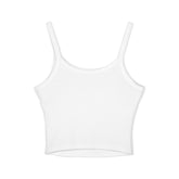 Sunny Vibes Women's Spaghetti Strap Tank Top | Motivational Graphic Tee