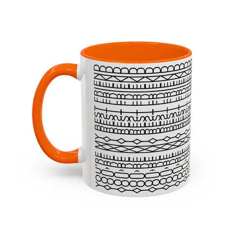 You're My Best Friend Stylish Accent Coffee Mug - Modern Design, Home Decor, Gift for Coffee Lovers, Unique Mug for Birthdays, Black and White Pattern