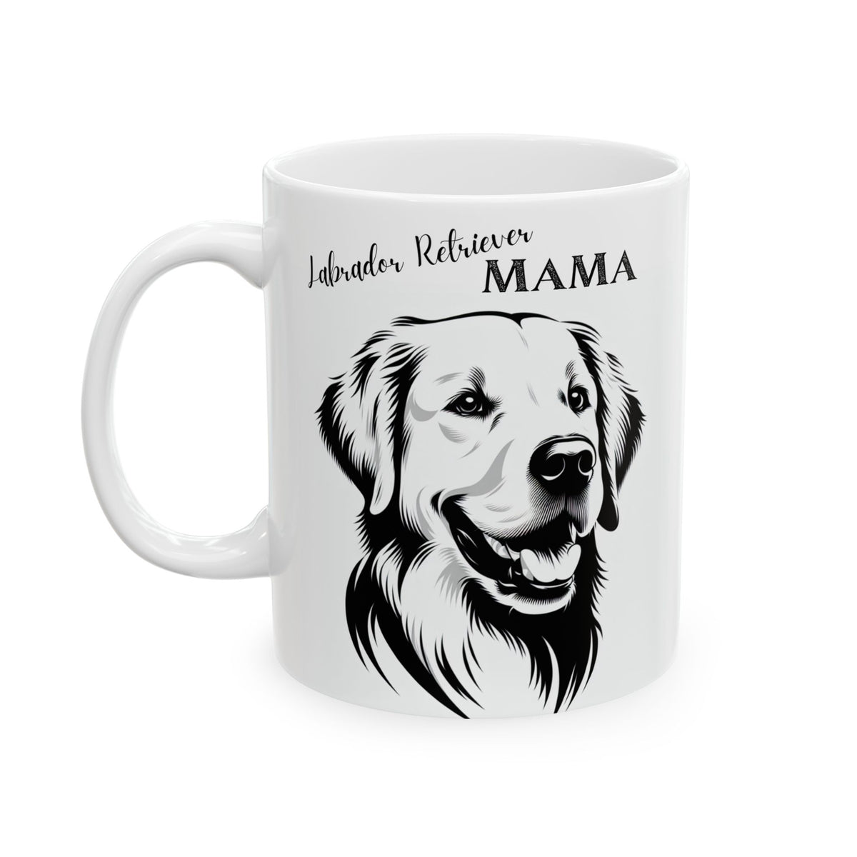 Mug - Cute Labrador Retriever with Labrador Retriever Mama Design