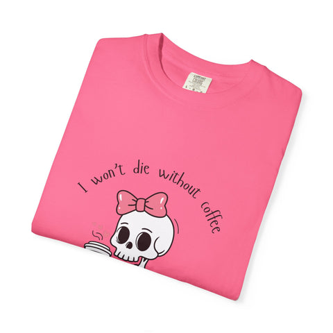 Unisex Skeleton Coffee T-Shirt - Perfect for Coffee Lovers & Halloween