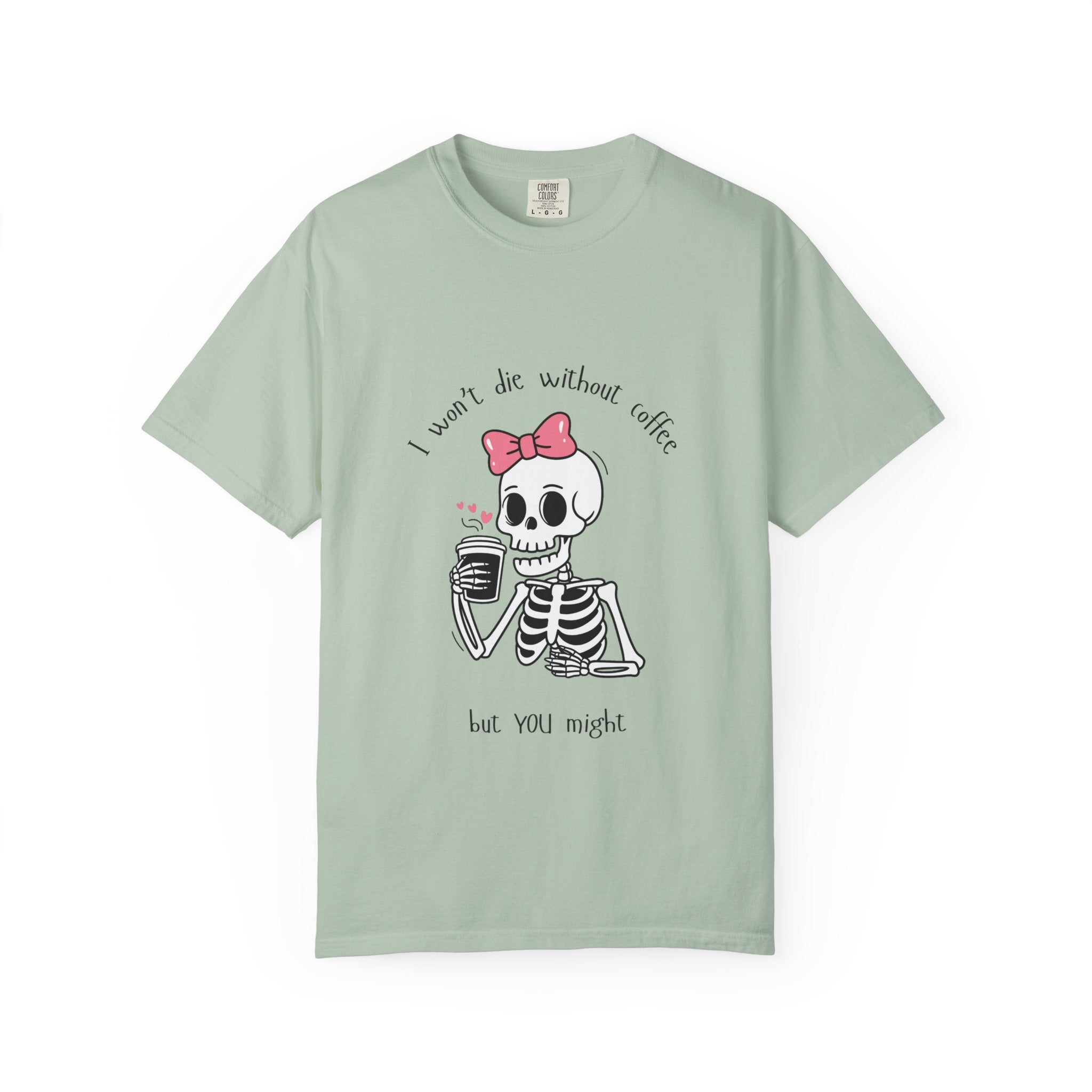 Unisex Skeleton Coffee T-Shirt - Perfect for Coffee Lovers & Halloween