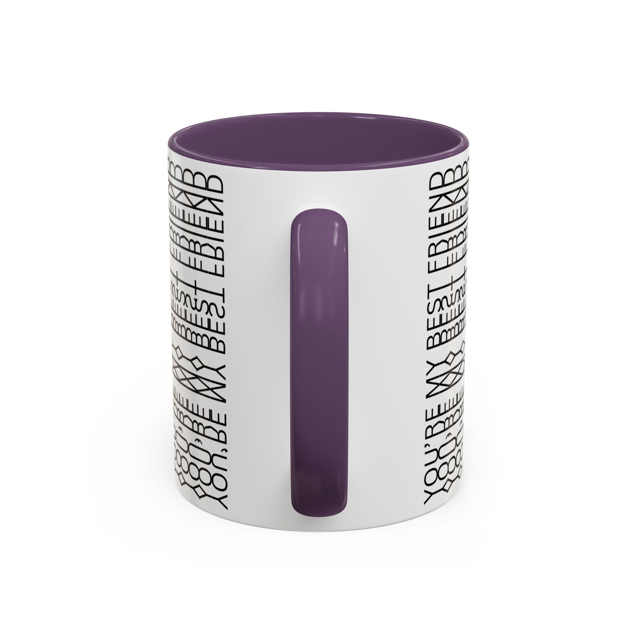 You're My Best Friend Stylish Accent Coffee Mug - Modern Design, Home Decor, Gift for Coffee Lovers, Unique Mug for Birthdays, Black and White Pattern