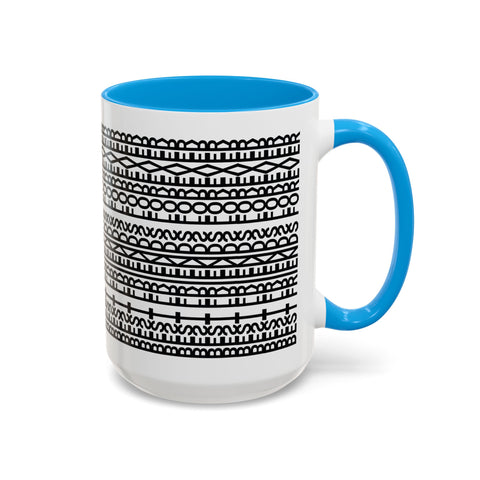 Mug - Best Friends Forever Colorful Geometric Design