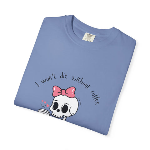 Unisex Skeleton Coffee T-Shirt - Perfect for Coffee Lovers & Halloween