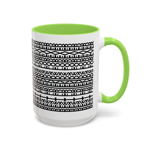 Mug - Best Friends Forever Colorful Geometric Design