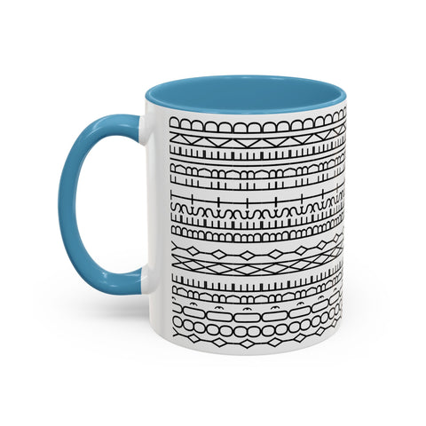 You're My Best Friend Stylish Accent Coffee Mug - Modern Design, Home Decor, Gift for Coffee Lovers, Unique Mug for Birthdays, Black and White Pattern