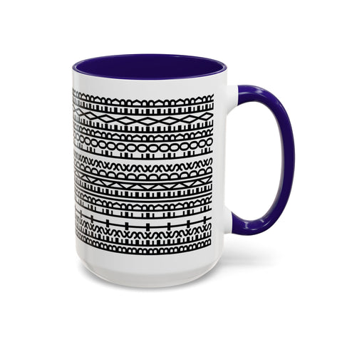 Mug - Best Friends Forever Colorful Geometric Design