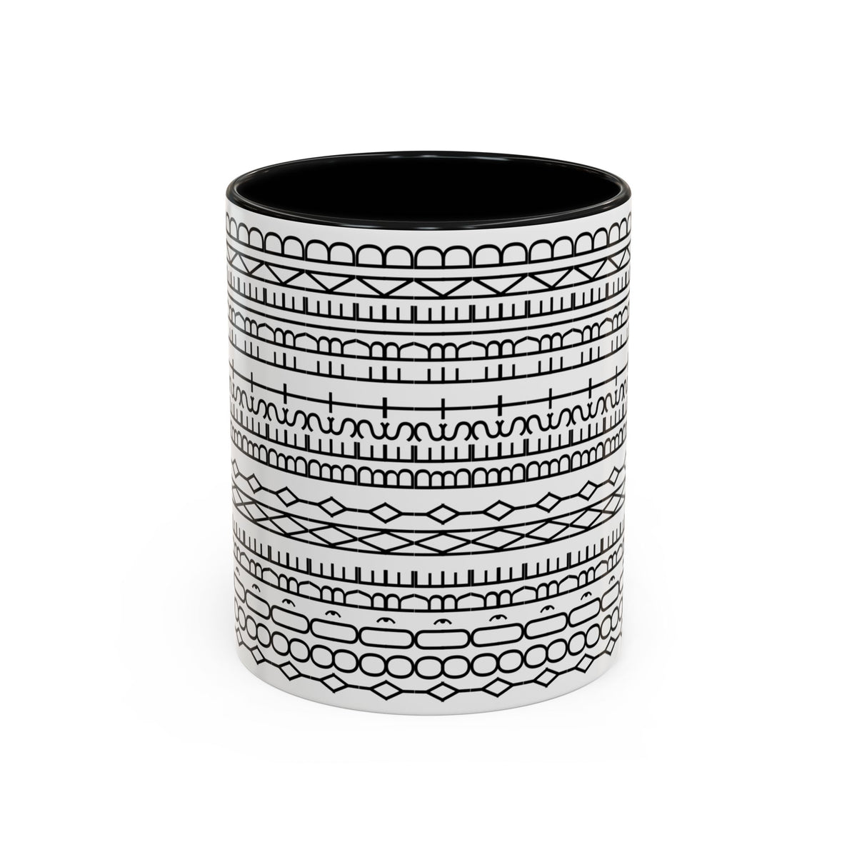 You're My Best Friend Stylish Accent Coffee Mug - Modern Design, Home Decor, Gift for Coffee Lovers, Unique Mug for Birthdays, Black and White Pattern