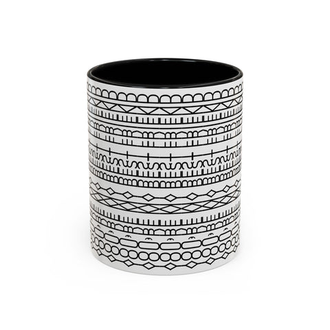 You're My Best Friend Stylish Accent Coffee Mug - Modern Design, Home Decor, Gift for Coffee Lovers, Unique Mug for Birthdays, Black and White Pattern