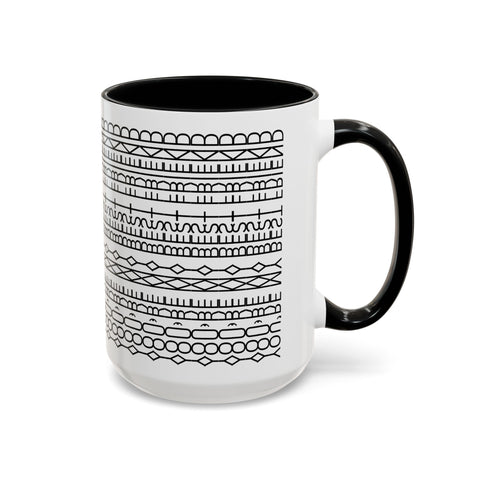 You're My Best Friend Stylish Accent Coffee Mug - Modern Design, Home Decor, Gift for Coffee Lovers, Unique Mug for Birthdays, Black and White Pattern