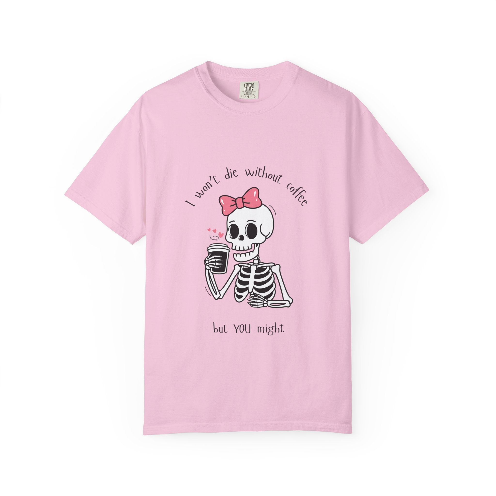 Unisex Skeleton Coffee T-Shirt - Perfect for Coffee Lovers & Halloween