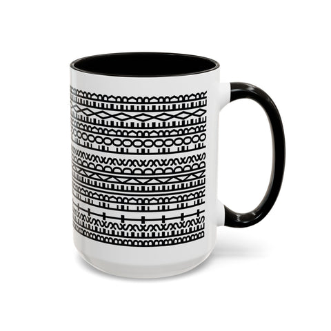 Mug - Best Friends Forever Colorful Geometric Design