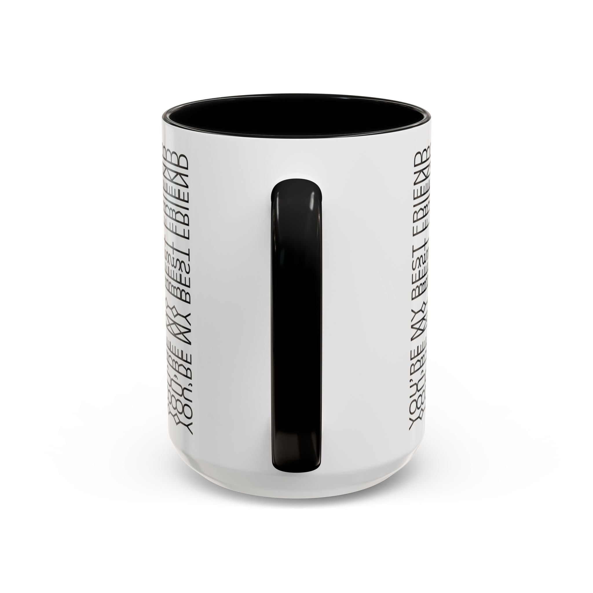 You're My Best Friend Stylish Accent Coffee Mug - Modern Design, Home Decor, Gift for Coffee Lovers, Unique Mug for Birthdays, Black and White Pattern