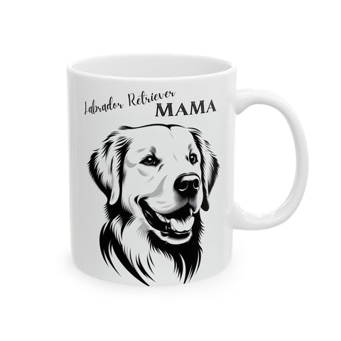Mug - Cute Labrador Retriever with Labrador Retriever Mama Design