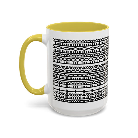 Mug - Best Friends Forever Colorful Geometric Design