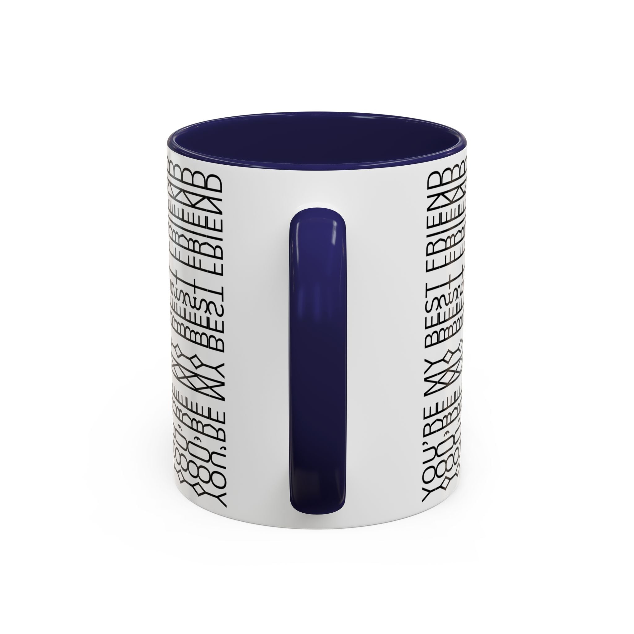 You're My Best Friend Stylish Accent Coffee Mug - Modern Design, Home Decor, Gift for Coffee Lovers, Unique Mug for Birthdays, Black and White Pattern