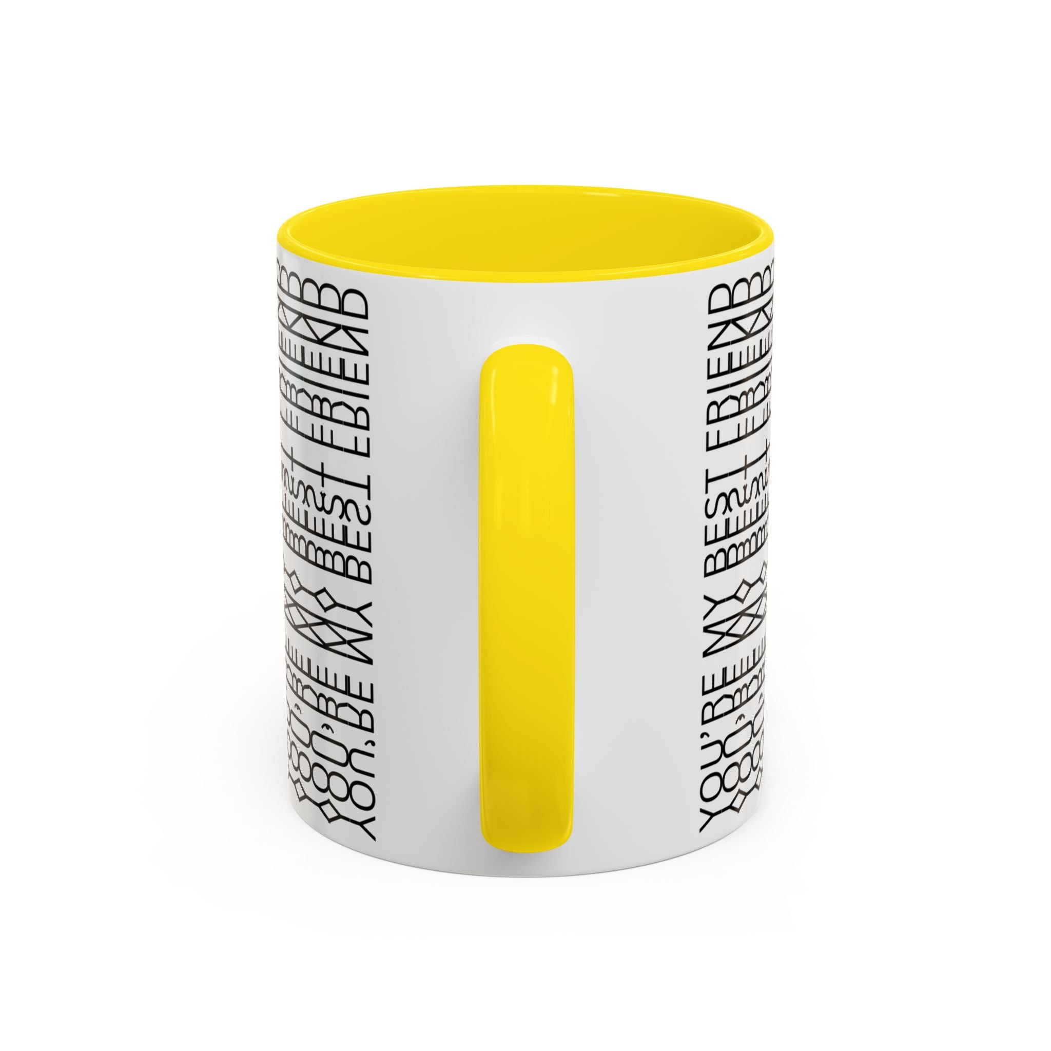 You're My Best Friend Stylish Accent Coffee Mug - Modern Design, Home Decor, Gift for Coffee Lovers, Unique Mug for Birthdays, Black and White Pattern