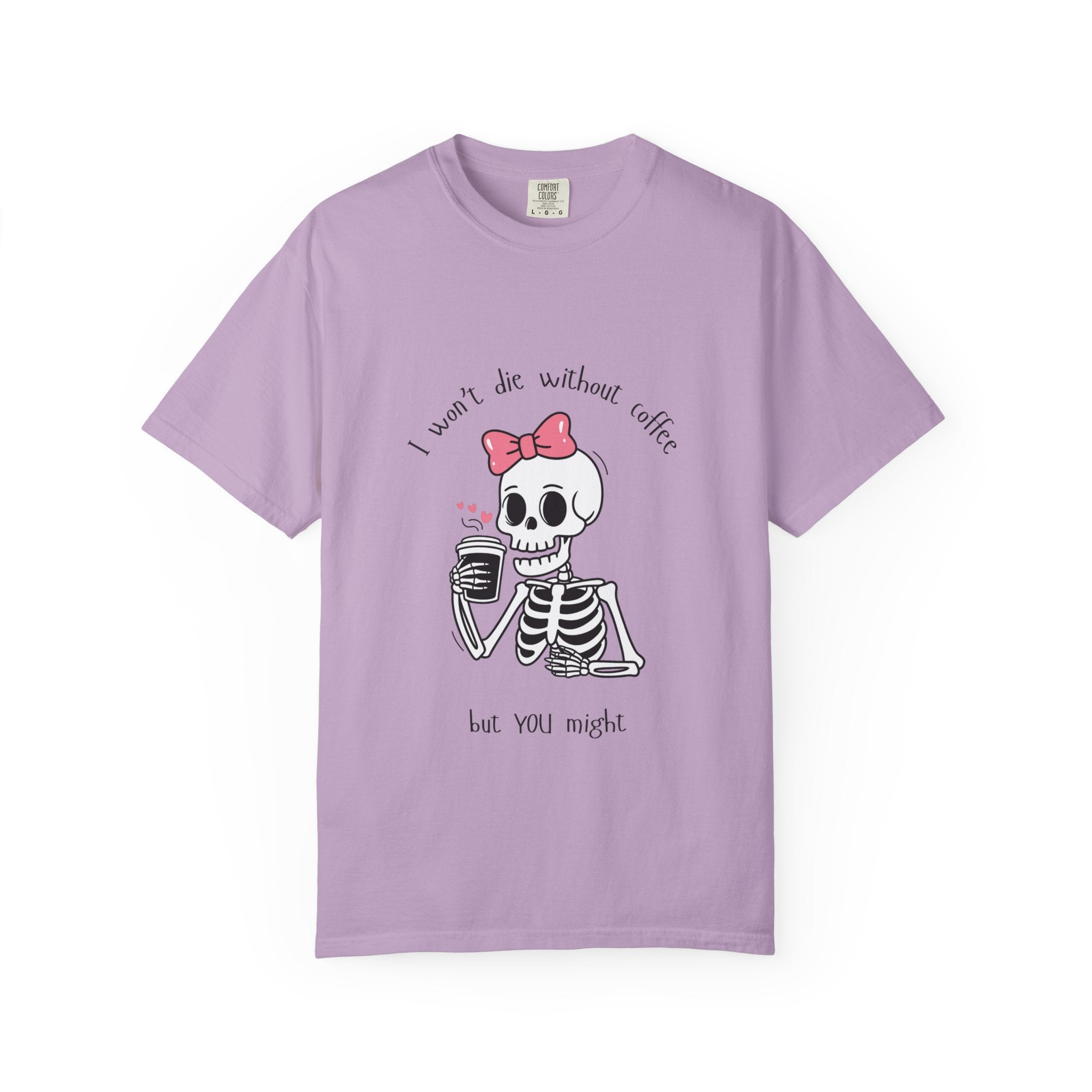 Unisex Skeleton Coffee T-Shirt - Perfect for Coffee Lovers & Halloween
