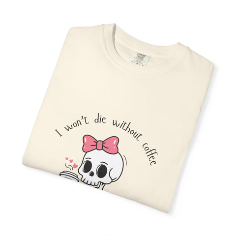 Unisex Skeleton Coffee T-Shirt - Perfect for Coffee Lovers & Halloween