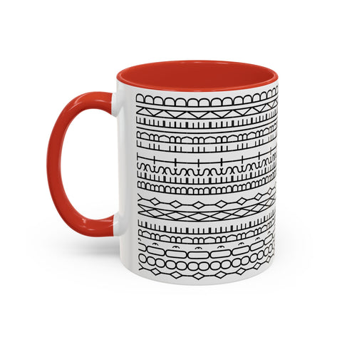 You're My Best Friend Stylish Accent Coffee Mug - Modern Design, Home Decor, Gift for Coffee Lovers, Unique Mug for Birthdays, Black and White Pattern