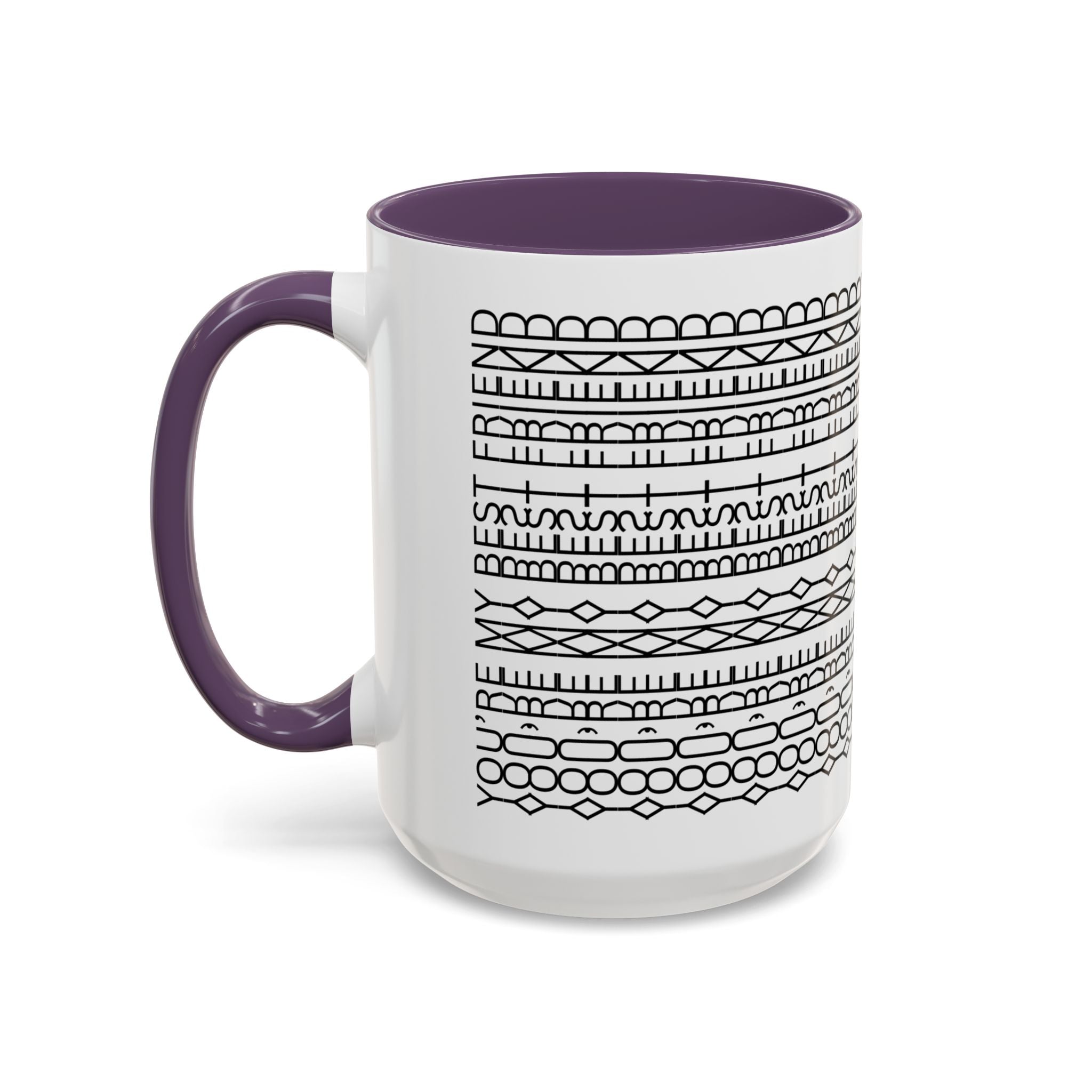 Mug - You're My Best Friend Geometric Shapes Coffee Cup