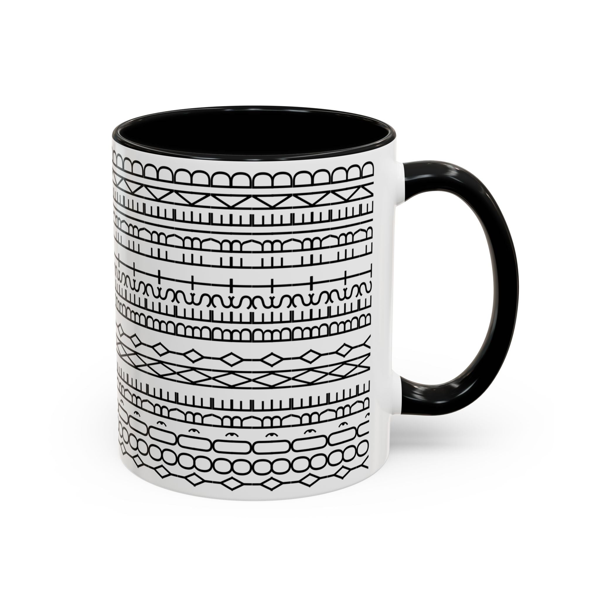You're My Best Friend Stylish Accent Coffee Mug - Modern Design, Home Decor, Gift for Coffee Lovers, Unique Mug for Birthdays, Black and White Pattern