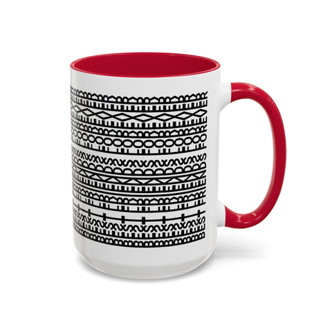 Mug - Best Friends Forever Colorful Geometric Design