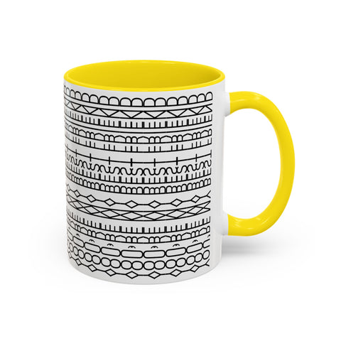 You're My Best Friend Stylish Accent Coffee Mug - Modern Design, Home Decor, Gift for Coffee Lovers, Unique Mug for Birthdays, Black and White Pattern