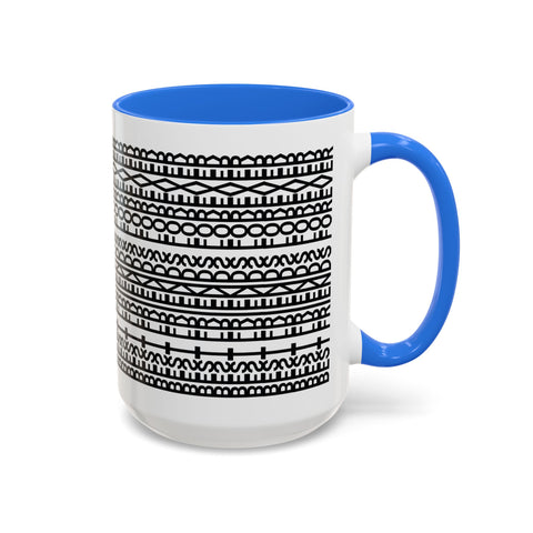 Mug - Best Friends Forever Colorful Geometric Design