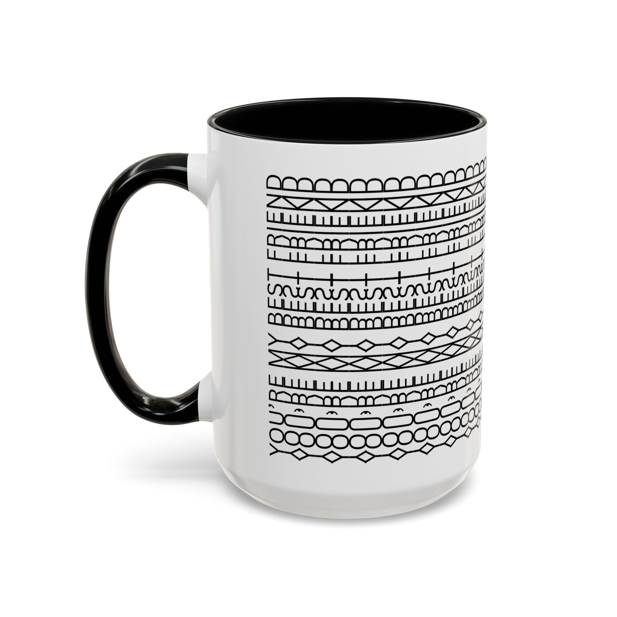 Mug - You're My Best Friend Geometric Shapes Coffee Cup