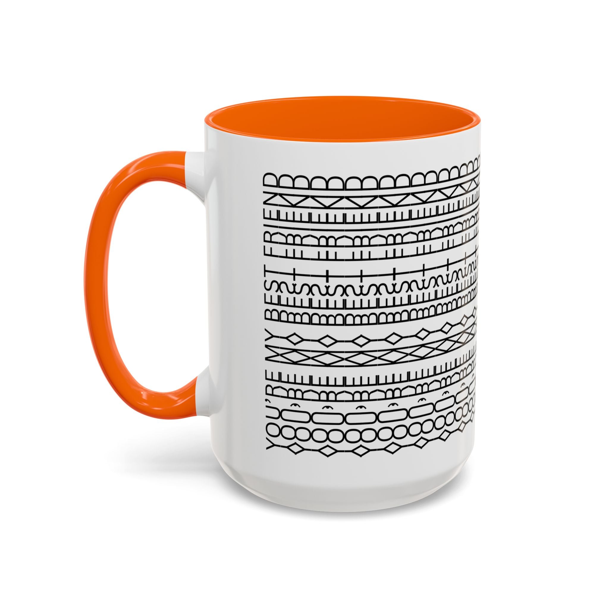 Mug - You're My Best Friend Geometric Shapes Coffee Cup