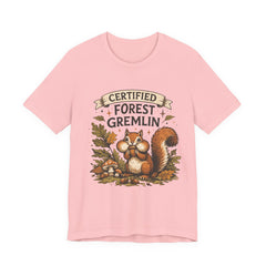 Certified Forest Gremlin T-Shirt — Cute Squirrel Nature Tee
