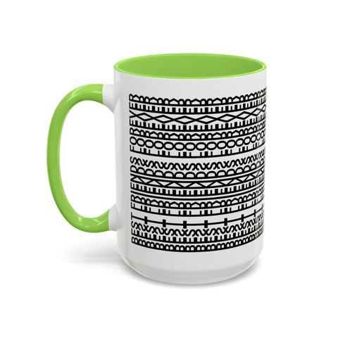 Mug - Best Friends Forever Colorful Geometric Design
