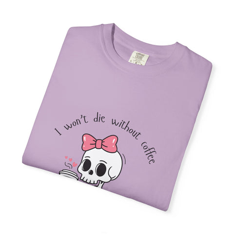 Unisex Skeleton Coffee T-Shirt - Perfect for Coffee Lovers & Halloween