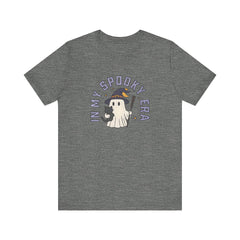 Ghost Cat Tee - Cute Halloween Unisex Jersey Short Sleeve Tee