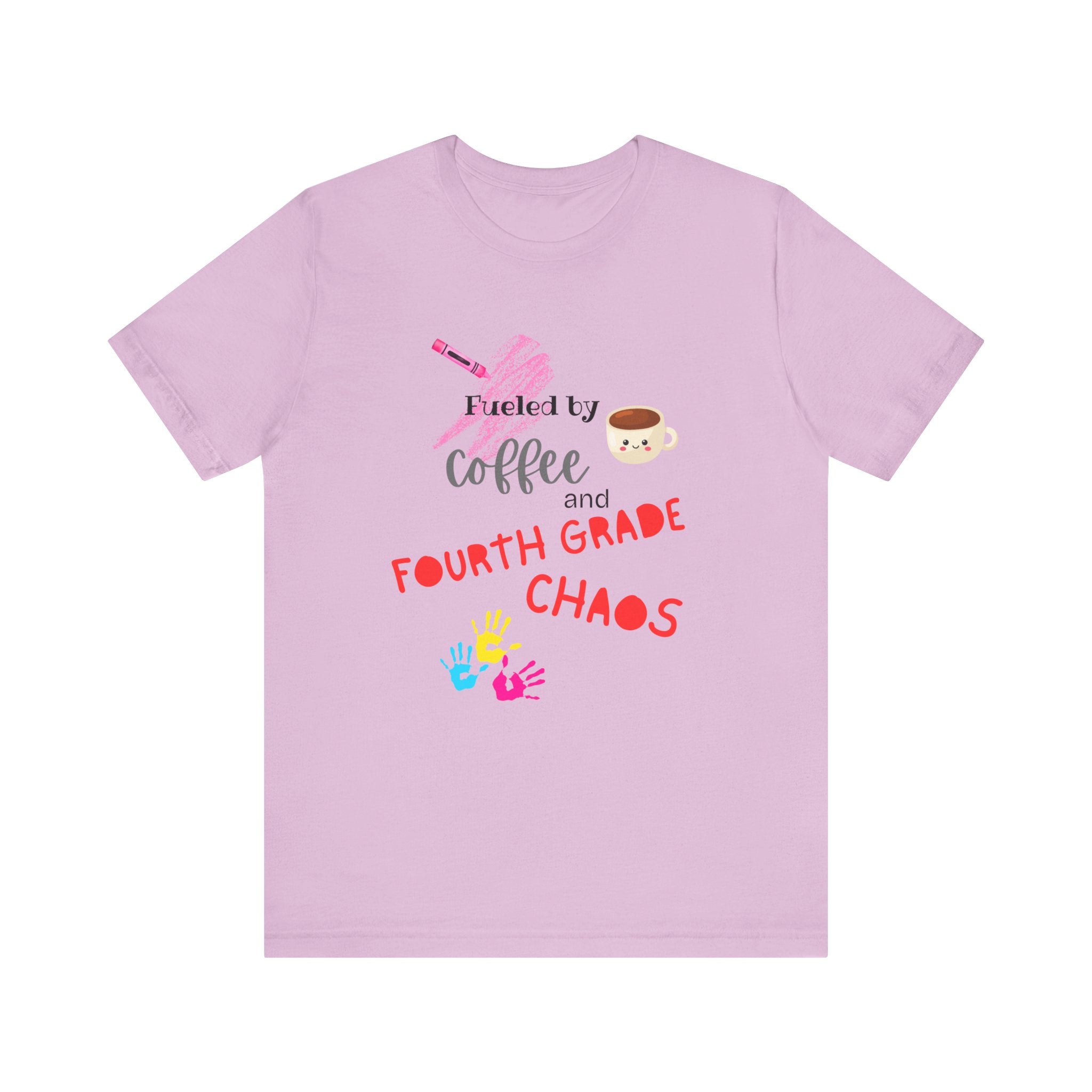 Coffee & Fourth Grade Chaos Tee, Teacher Gift Shirt, Funny Teacher T-Shirt, Classroom Humor, Back to School Apparel, Unisex Teacher Tee