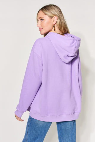Simply Love Full Size Drawstring Long Sleeve Hoodie