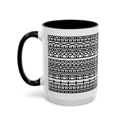 Mug - Best Friends Forever Colorful Geometric Design