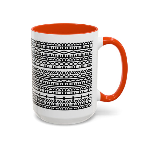 Mug - Best Friends Forever Colorful Geometric Design