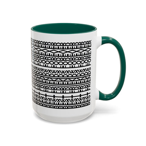 Mug - Best Friends Forever Colorful Geometric Design
