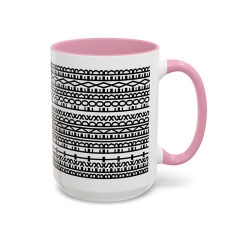 Mug - Best Friends Forever Colorful Geometric Design