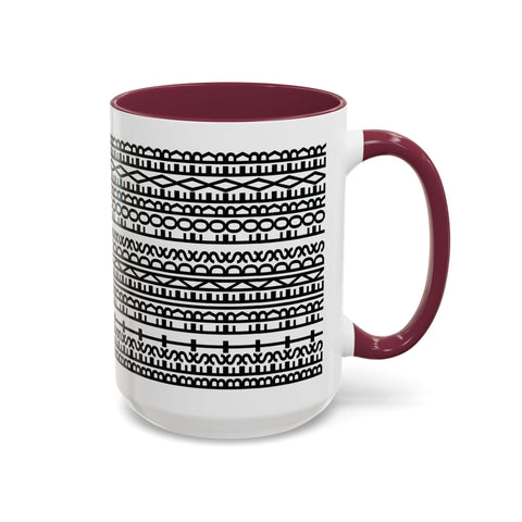 Mug - Best Friends Forever Colorful Geometric Design