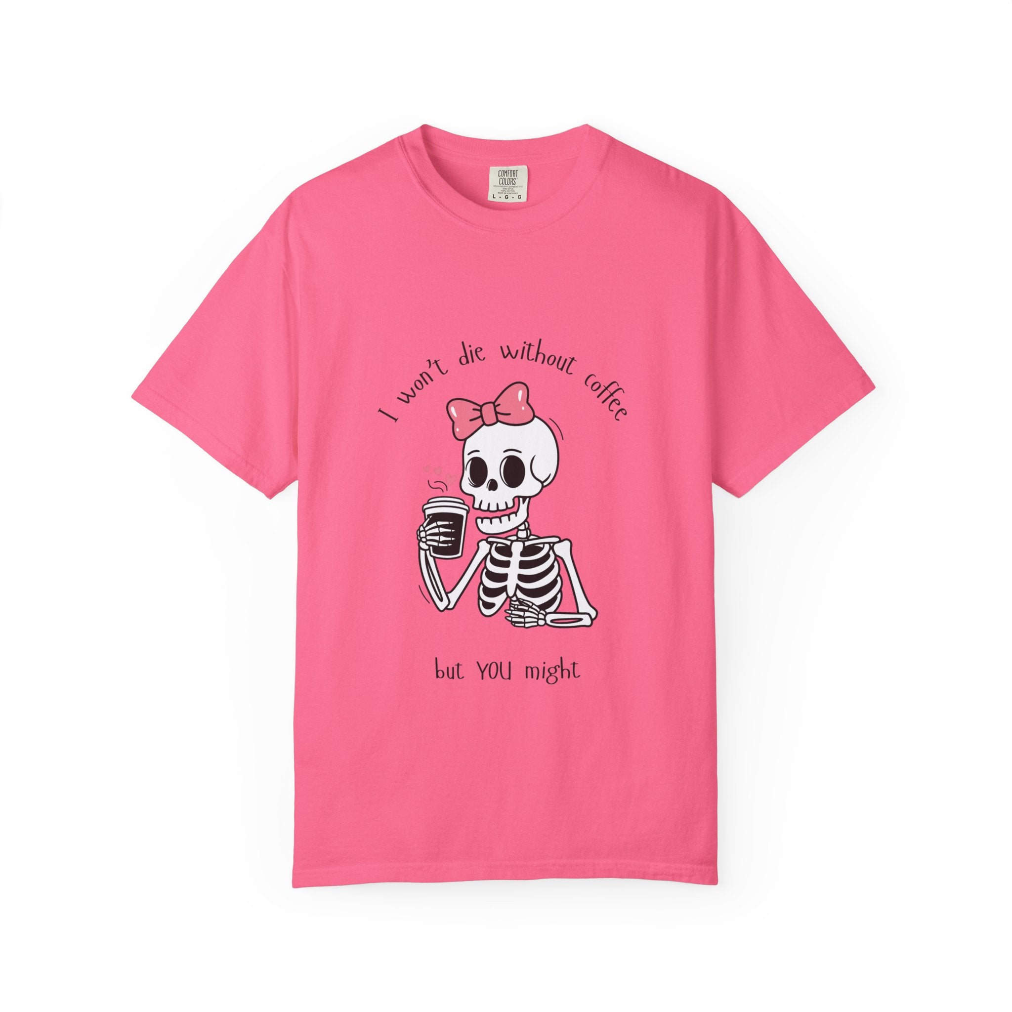Unisex Skeleton Coffee T-Shirt - Perfect for Coffee Lovers & Halloween