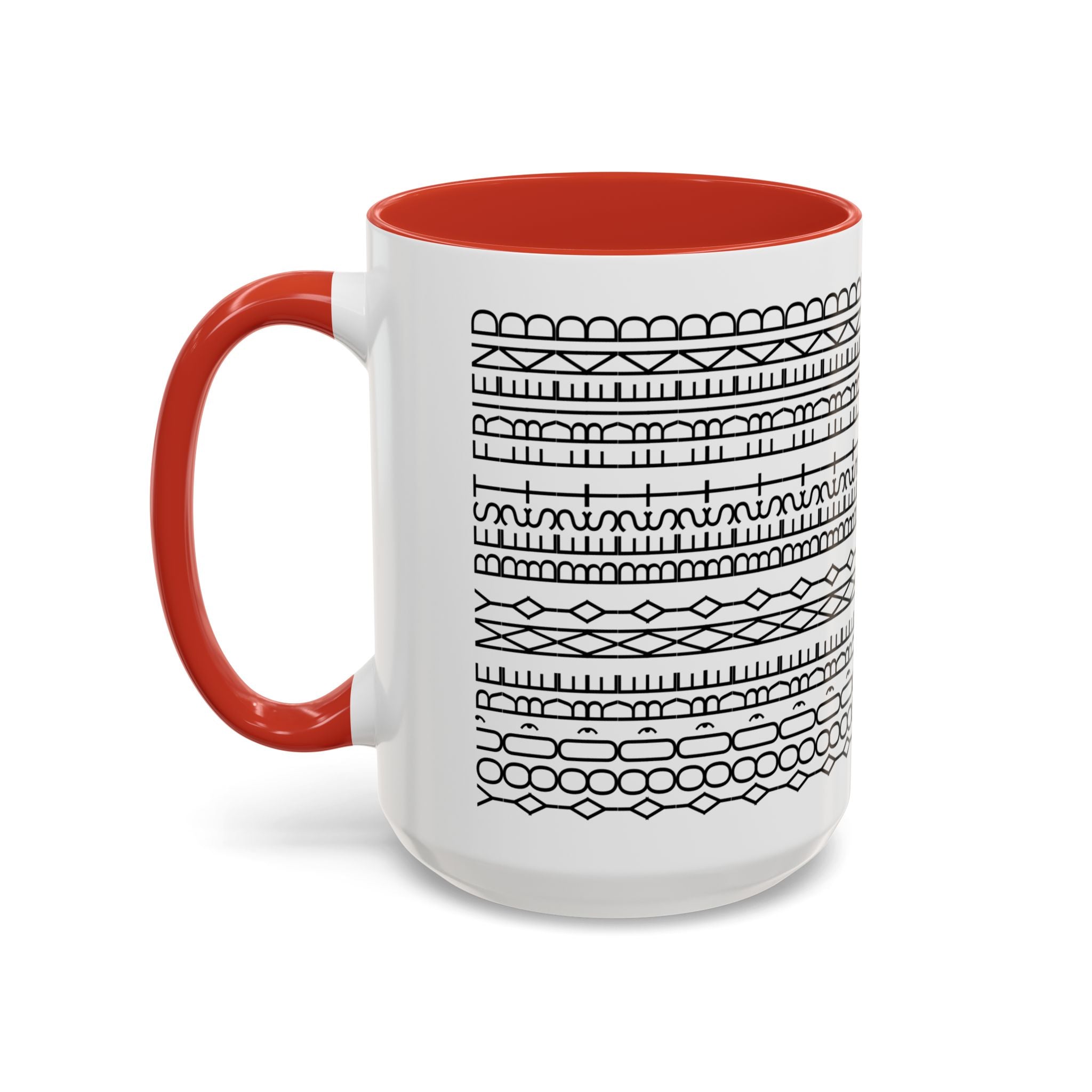 Mug - You're My Best Friend Geometric Shapes Coffee Cup