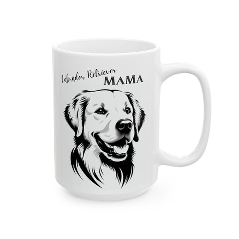 Mug - Cute Labrador Retriever with Labrador Retriever Mama Design