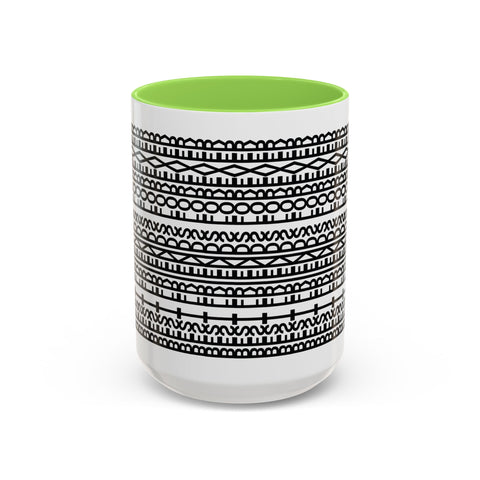 Mug - Best Friends Forever Colorful Geometric Design